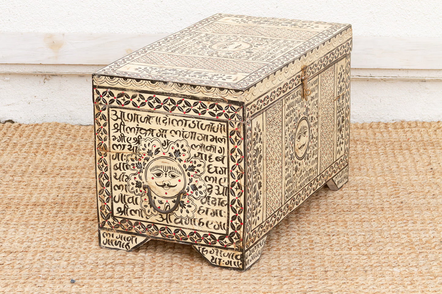 Vintage "Surya" Sun-face Painted Chest