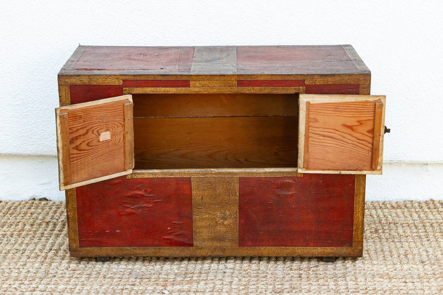 Antique Korean Painted Marriage Chest (Nong)