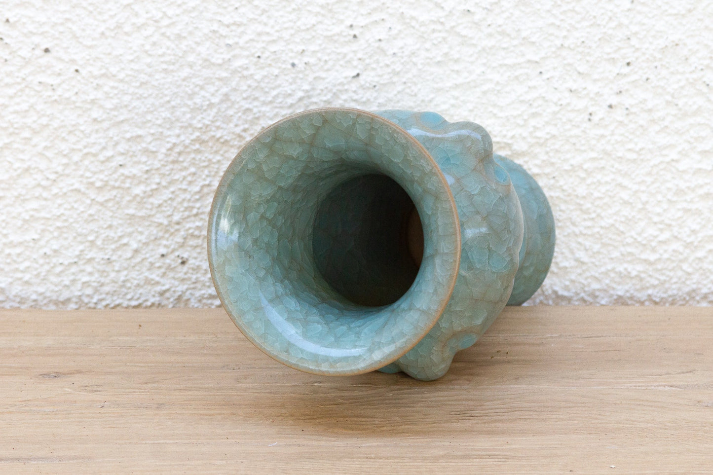 Antique Chinese Crackle Blue Glaze Vase