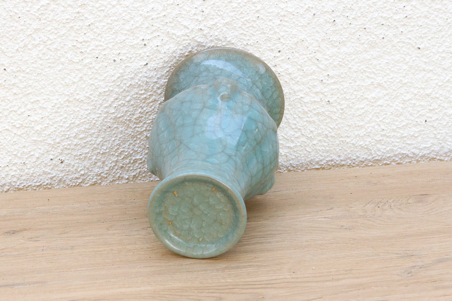 Antique Chinese Crackle Blue Glaze Vase