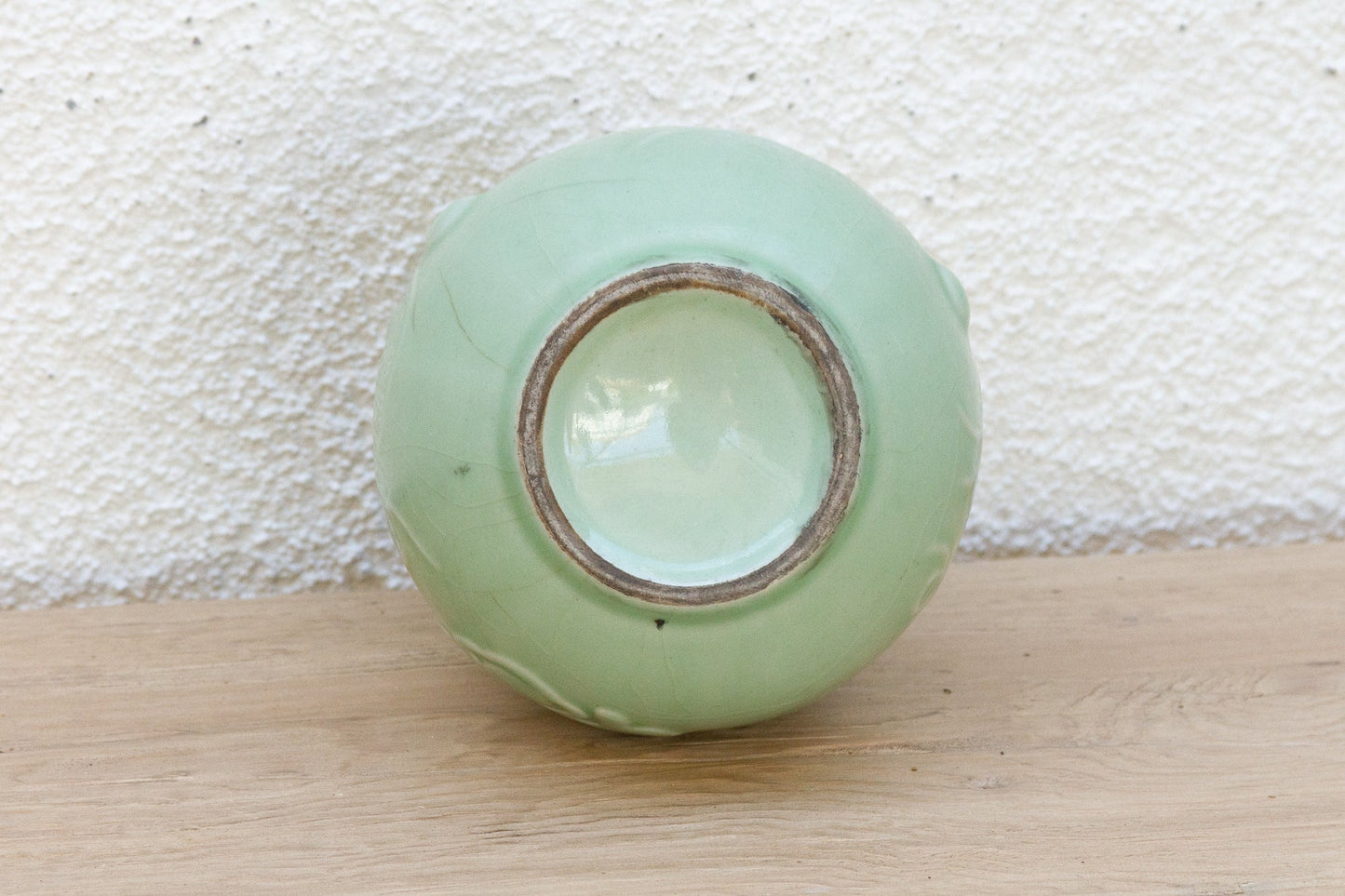 Antique Qing Dynasty Chinese Gourd Celadon Vase