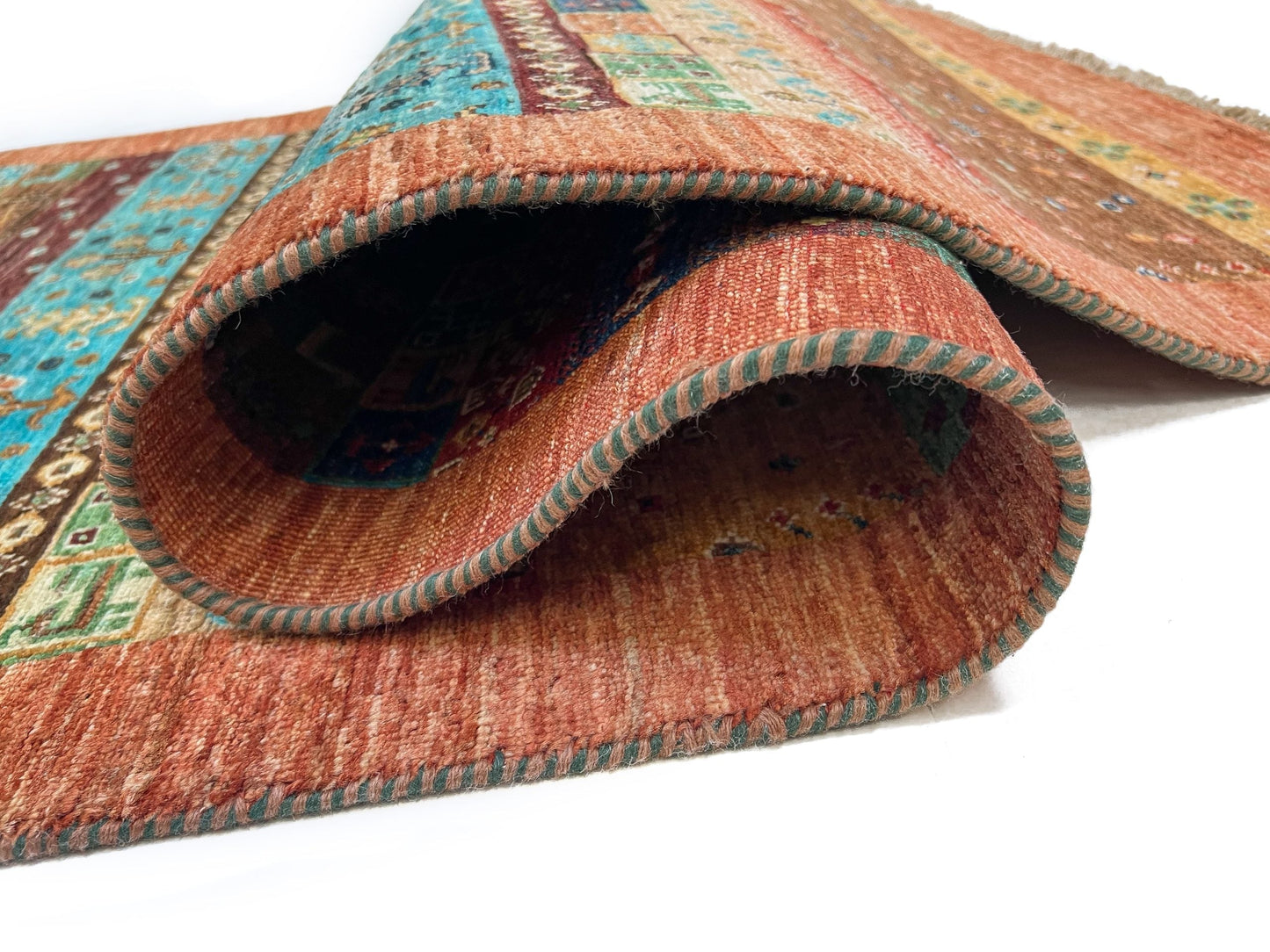 Modern Afghan Gabbeh Rug (10' Runner)