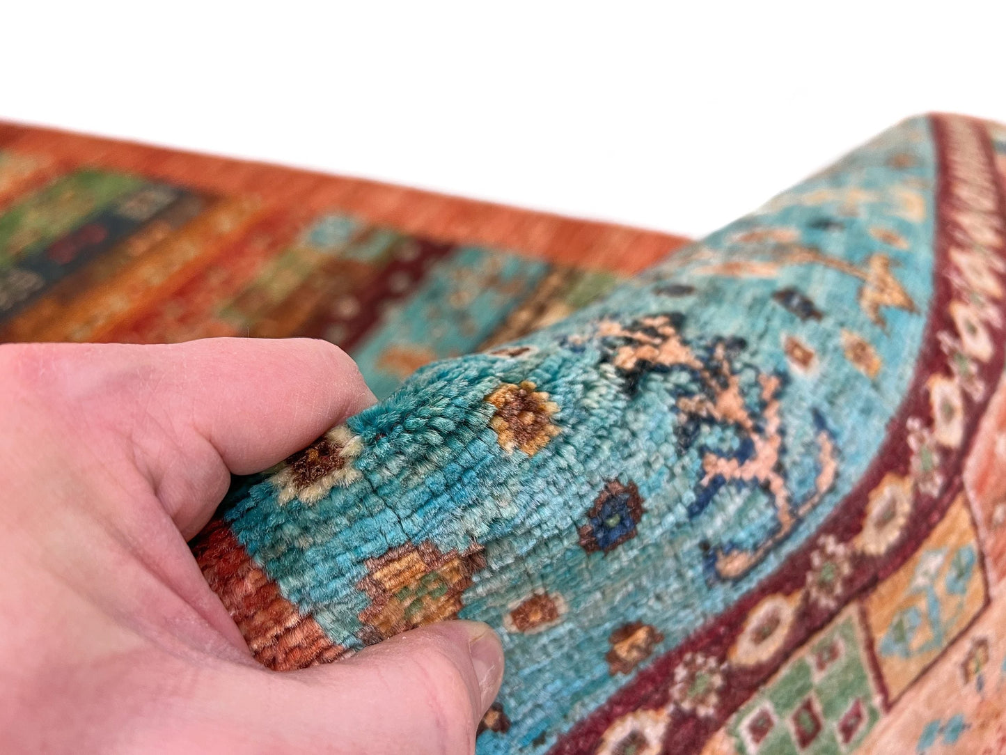 Modern Afghan Gabbeh Rug (10' Runner)