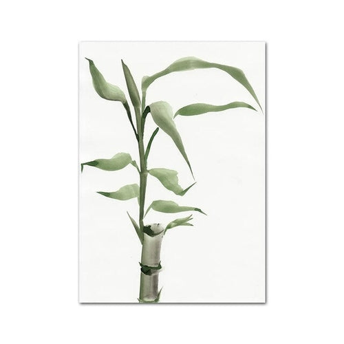 Watercolor Bamboo Zen Wall Poster Chinese Style Unframed