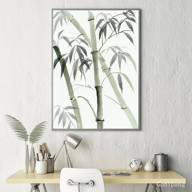 Watercolor Bamboo Zen Wall Poster Chinese Style Unframed