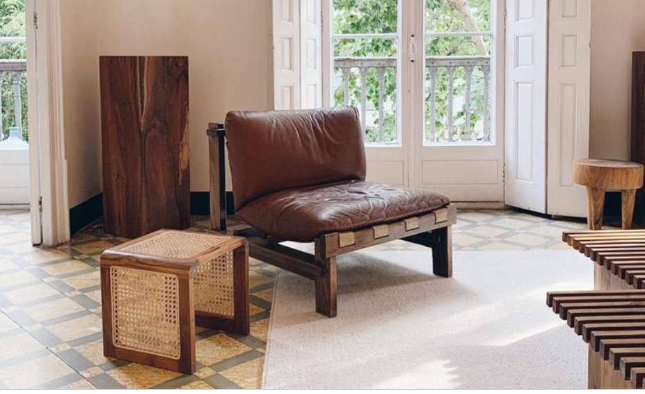 Woven Japanese Square Solid Wood Coffee Table