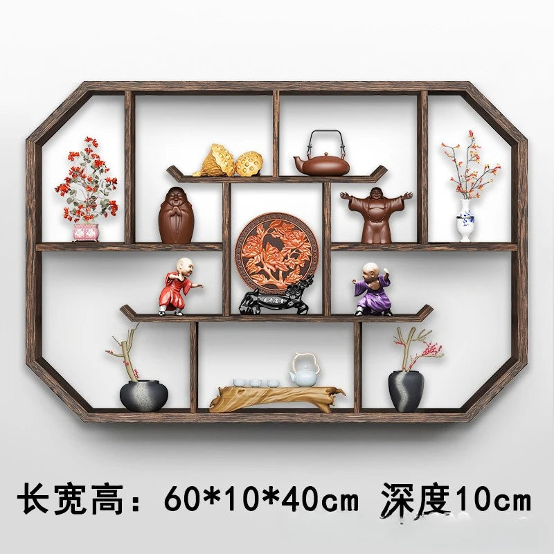 Solid Wood Duobao Bogu Display Shelf | Modern Chinese Curio Etagere