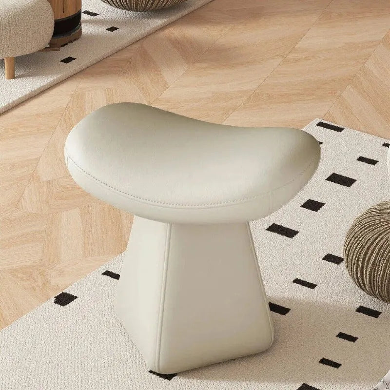 Light Luxury Upholstered Vanity Stool – Elegant Makeup Chair & Piano Bench