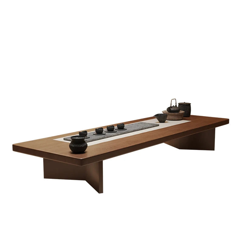 New Chinese Style Coffee Tables Japanese Home Solid Wood Balcony Bay Window Coffee Tables Floor Platform Furniture Quemo JT40E