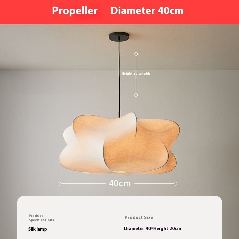 Artistic Japanese Propeller Silk Chandelier