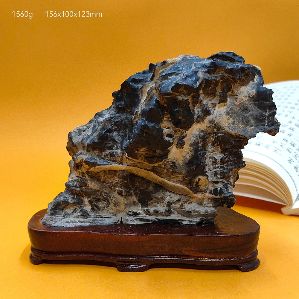 Suiseki Stone Sculpture Stone Collection Asian Natural Stone Mountain Rock Office Decoration Rough Stone Men gift