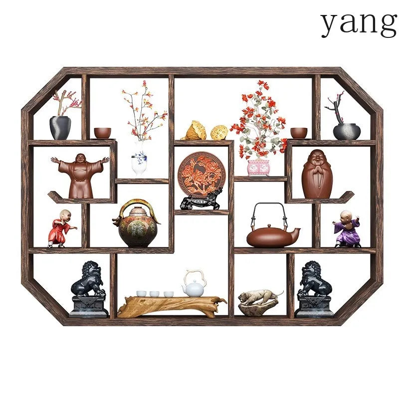 Solid Wood Duobao Bogu Display Shelf | Modern Chinese Curio Etagere