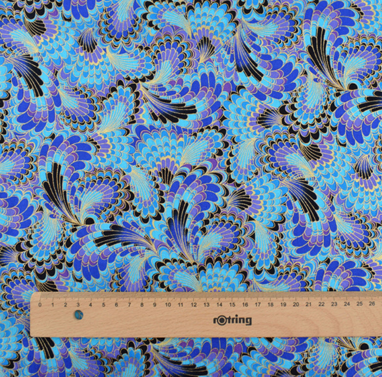 Japanese Style with Wind Stamping Handmade Fabric