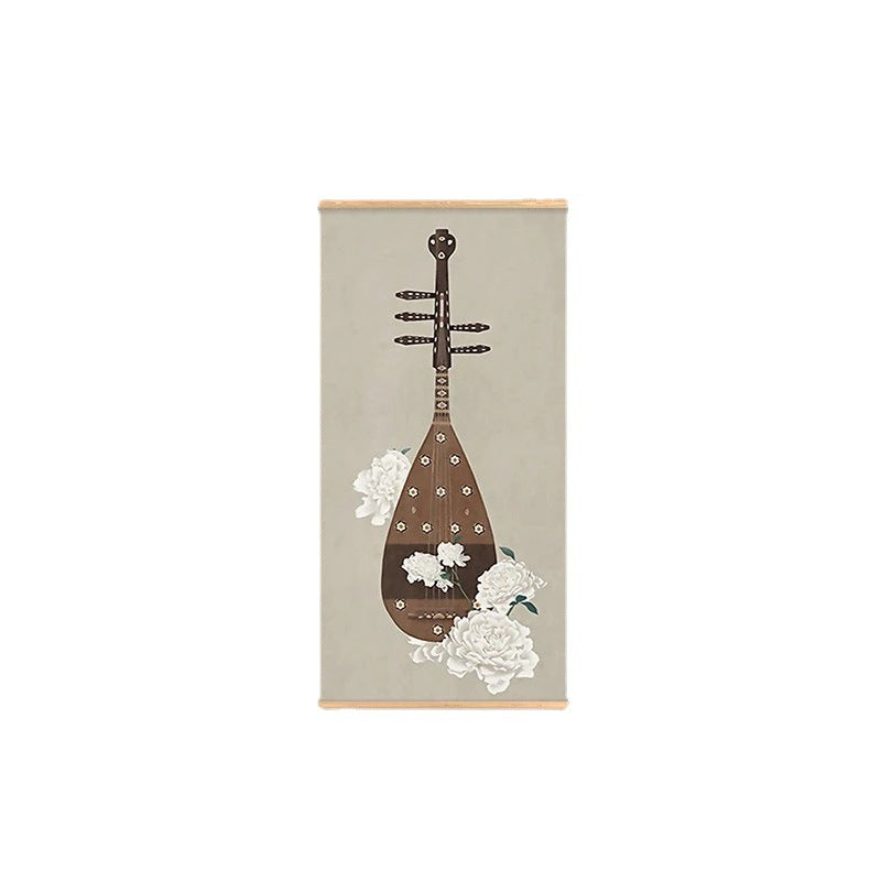 Flower Art Scroll Wall Mural