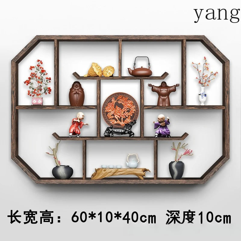 Solid Wood Duobao Bogu Display Shelf | Modern Chinese Curio Etagere