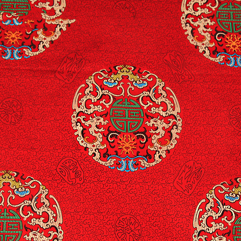 Chinese Jacquard Simulation Silk Fabric