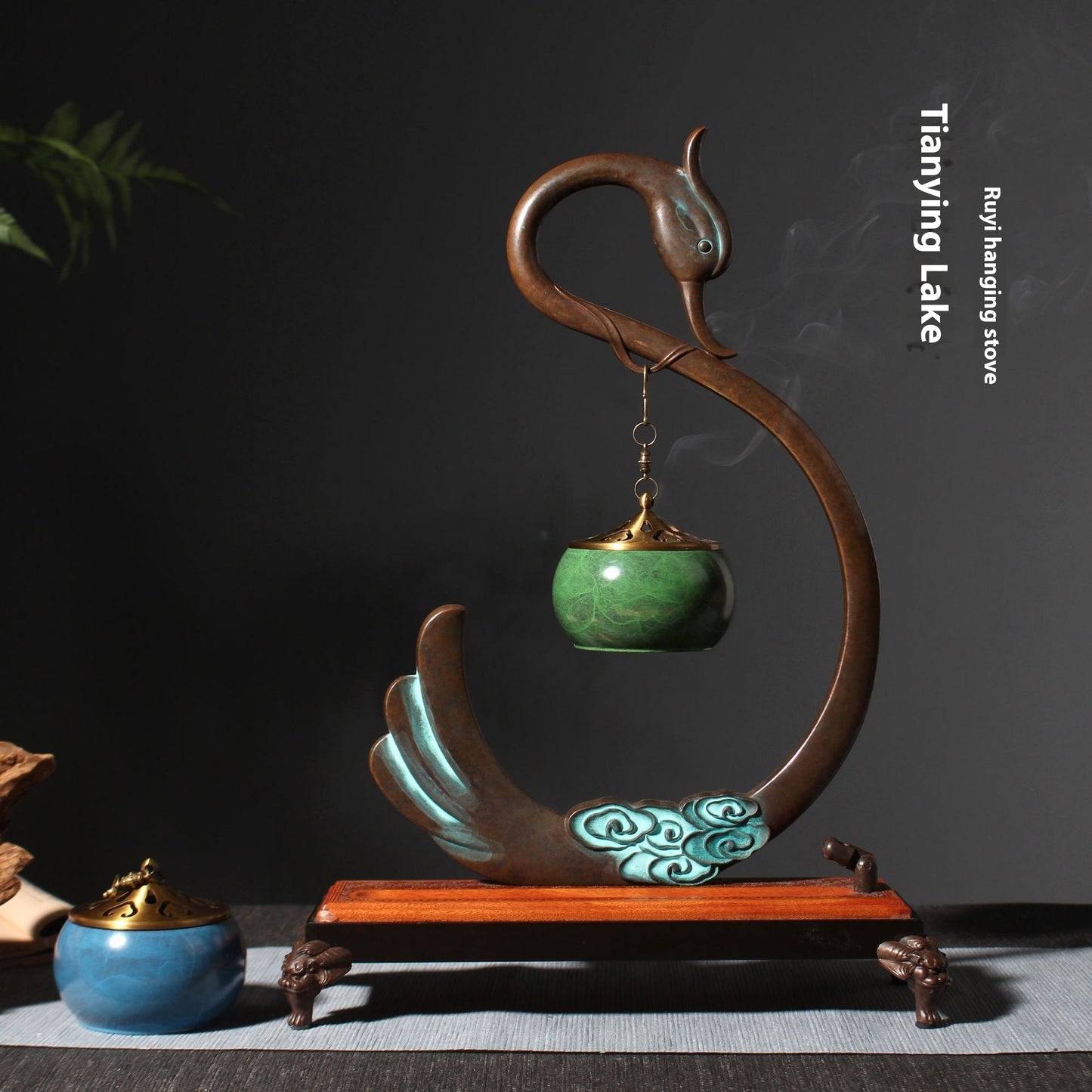 Chinese Swan Altar and Incense Burner