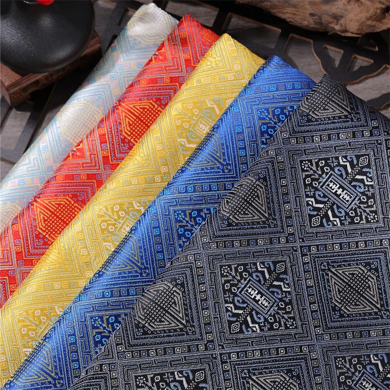Chinese Style Jacquard Brocade Silk Satin Fabric for Ancient Costume Horse Face Skirt Tang Suit Han Suit DIY Sewing Cushion