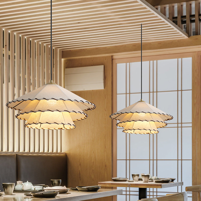 Japanese Style Chandelier with Warm Light
