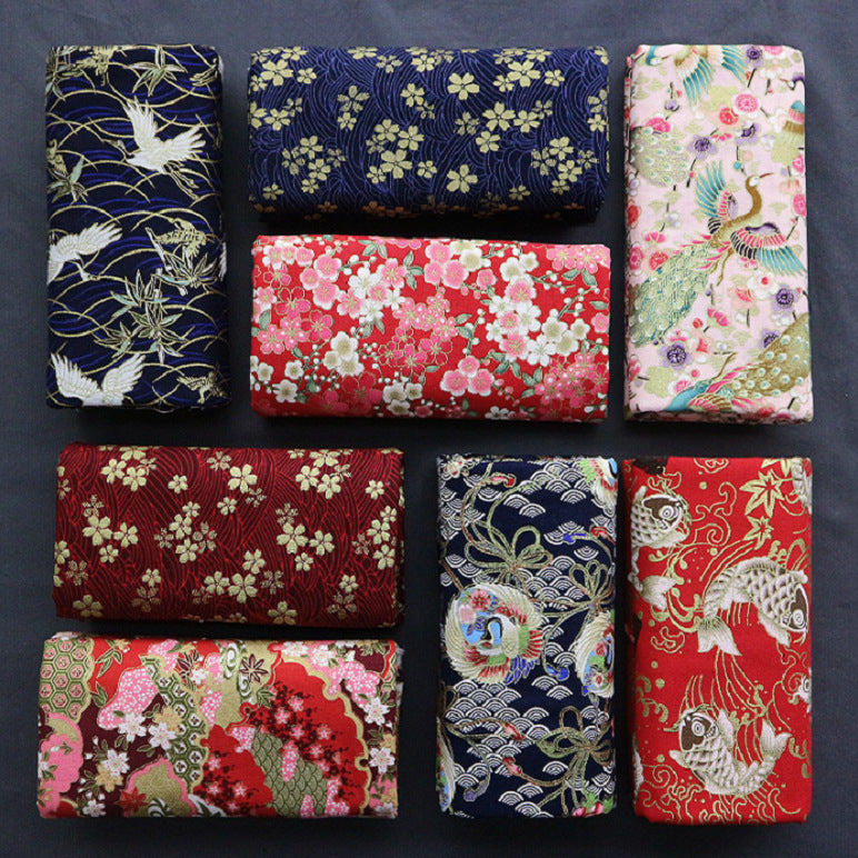 Japanese Style with Wind Stamping Handmade Fabric