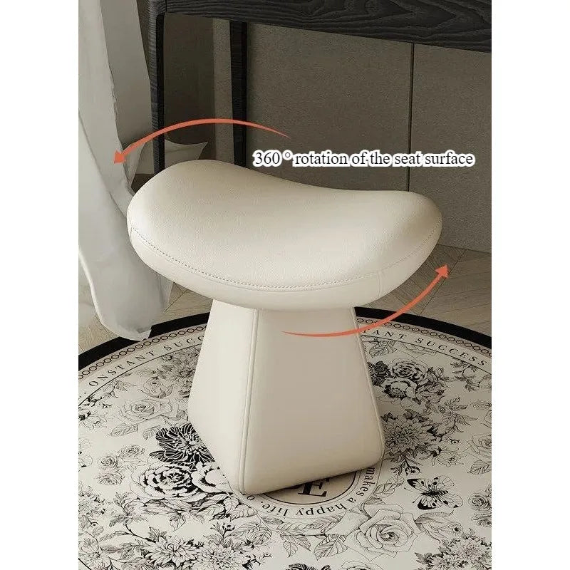 Light Luxury Upholstered Vanity Stool – Elegant Makeup Chair & Piano Bench