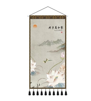 Chinese Style Water Shengcai Large Tapestry