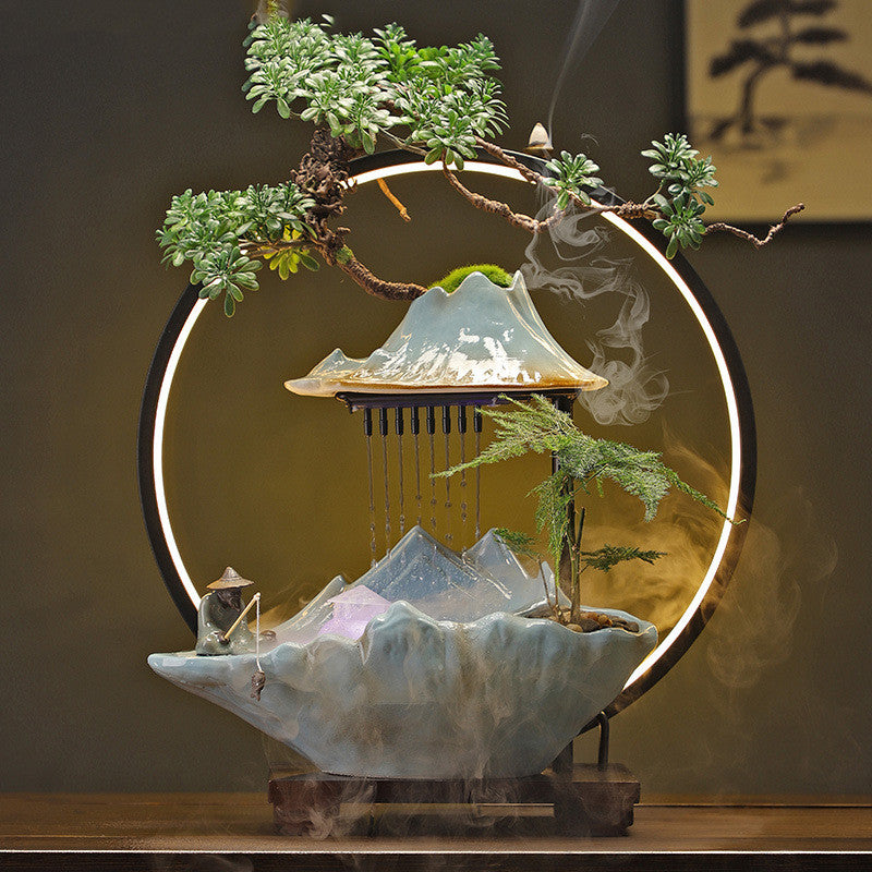 New Chinese Style Water Fountain and Altar with Incense Burner