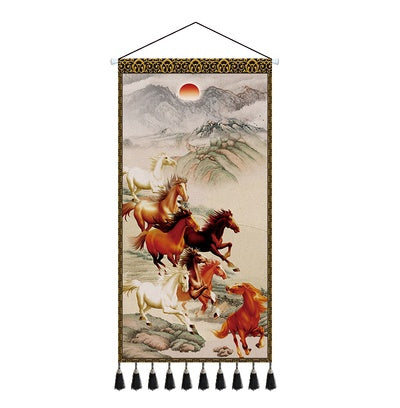 Chinese Style Water Shengcai Large Tapestry