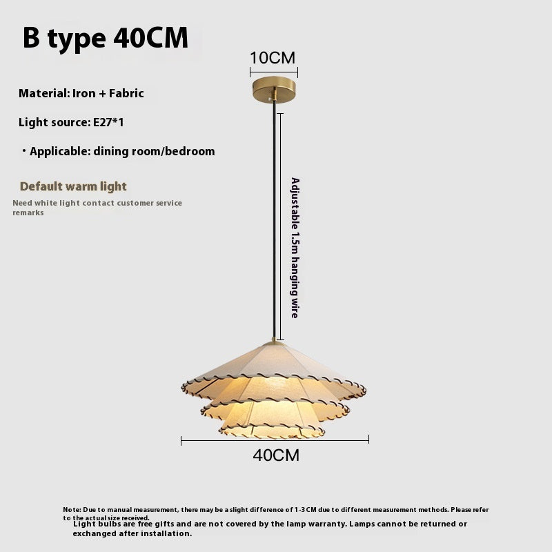 Japanese Style Chandelier with Warm Light