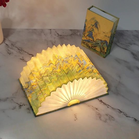 Unique Folding Book Accordion Style Lamp