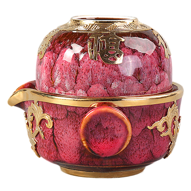 Japanese Style Porcelain Kung Fu Travel Tea Set