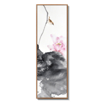 Lotus Ink Painting New Chinese Decorative Zen Mural