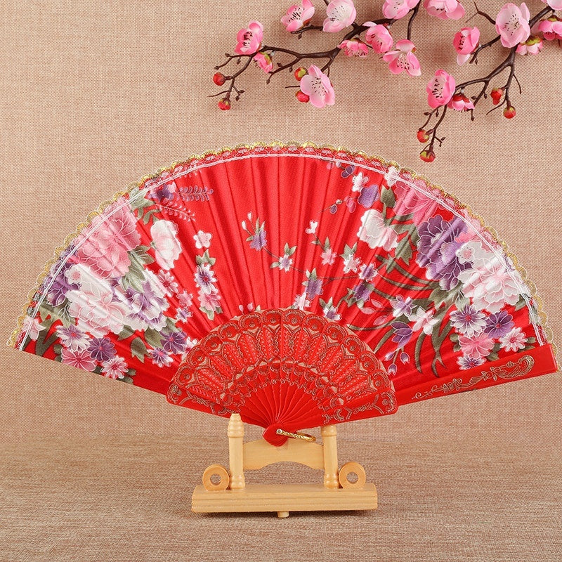 Silk Cloth Phnom Penh Chinese Traditional Dance Fan