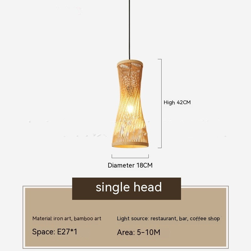 Chinese Style Bamboo Artwork Chandelier