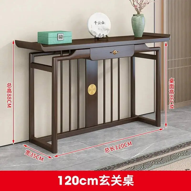 Rustic Chinese Console Table – Traditional Antique-Style Accent Table