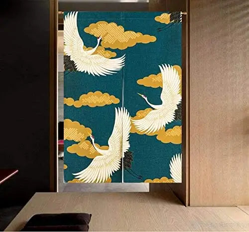 Japanese Noren Door Curtain – Traditional Oriental Auspicious Decor