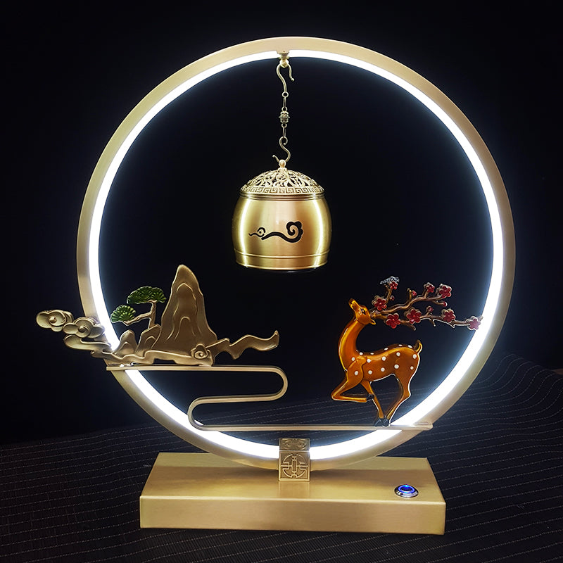 New Chinese Copper Altar and Fountain with Lights, Sound and Aromatherapy