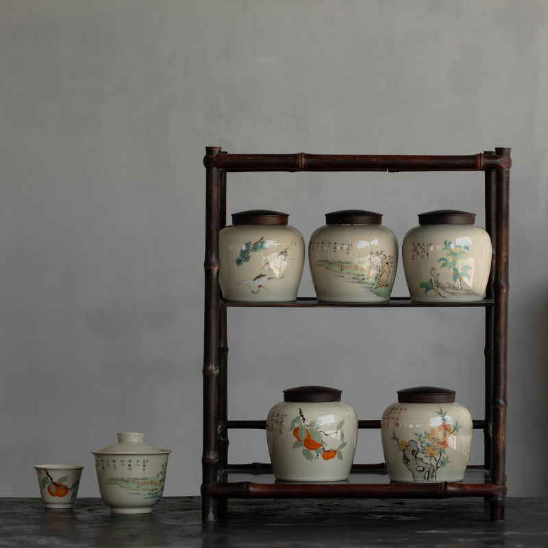 Porcelain Tea Storage Jar