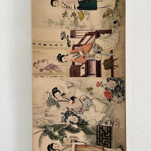 Celebrity Scroll Poster mit Kalligrafie – Feidanxu Zwölf goldene Haarnadeln