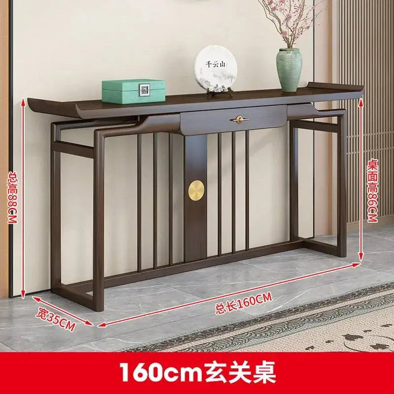 Rustic Chinese Console Table – Traditional Antique-Style Accent Table