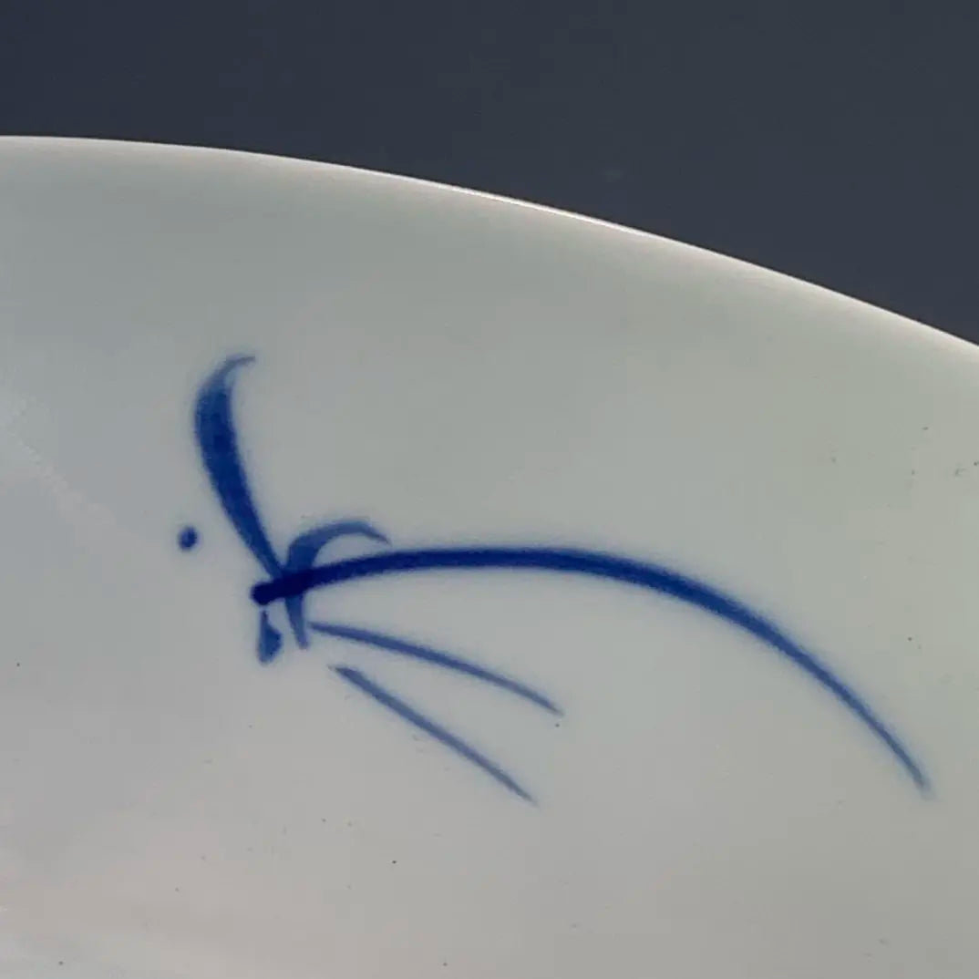 Antiker chinesischer Qing Kangxi Unterglasur-Blau-Rot-Phönix-Teller