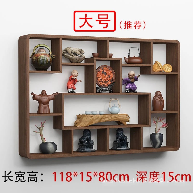 Solid Wood Duobao Bogu Display Shelf | Modern Chinese Curio Etagere