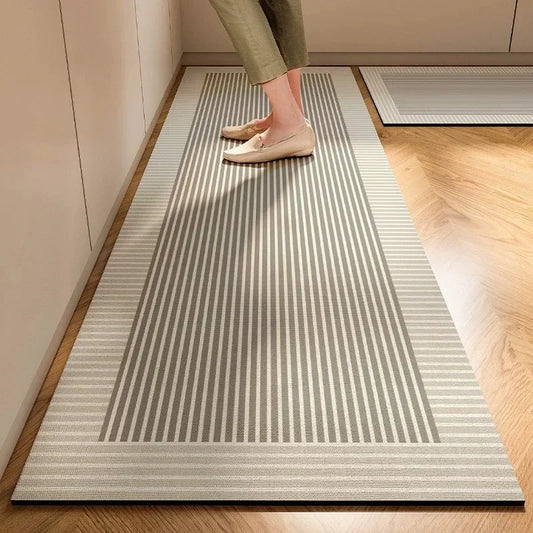 Nueva alfombrilla de diatomita suave estilo japonés de 1 pieza para cocina, súper antideslizante, súper absorbente, alfombra fácil de limpiar