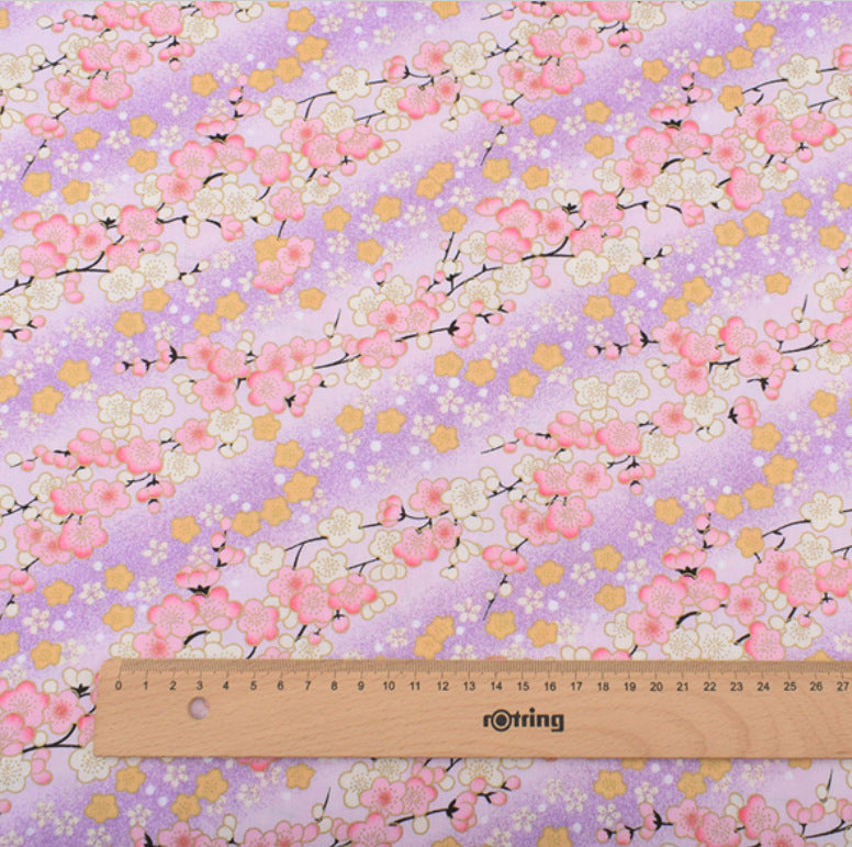 Japanese Style with Wind Stamping Handmade Fabric
