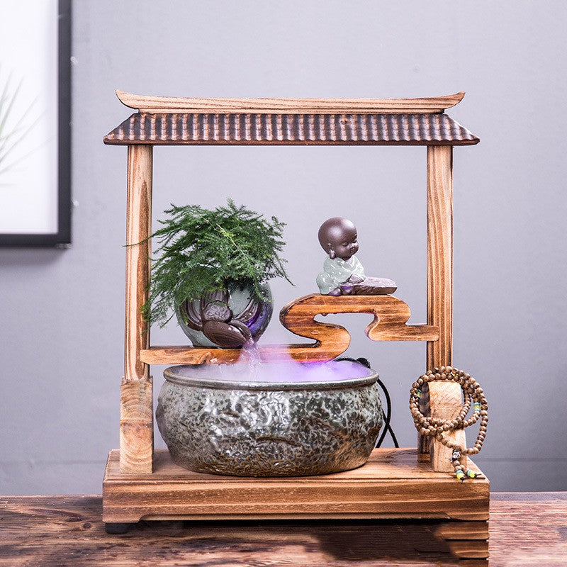 Chinese Zen Altar and Water Fountain