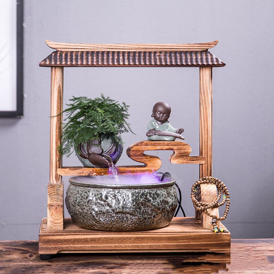 Chinese Zen Altar and Water Fountain