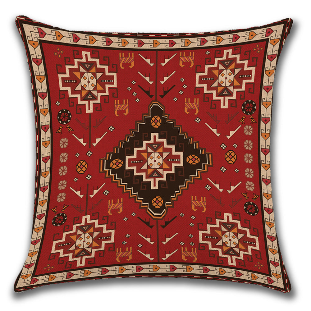 Persian Turkish Ethnic Linen Cushion Pillowcase