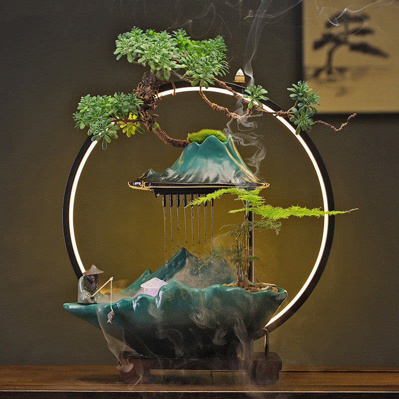 New Chinese Style Water Fountain and Altar with Incense Burner