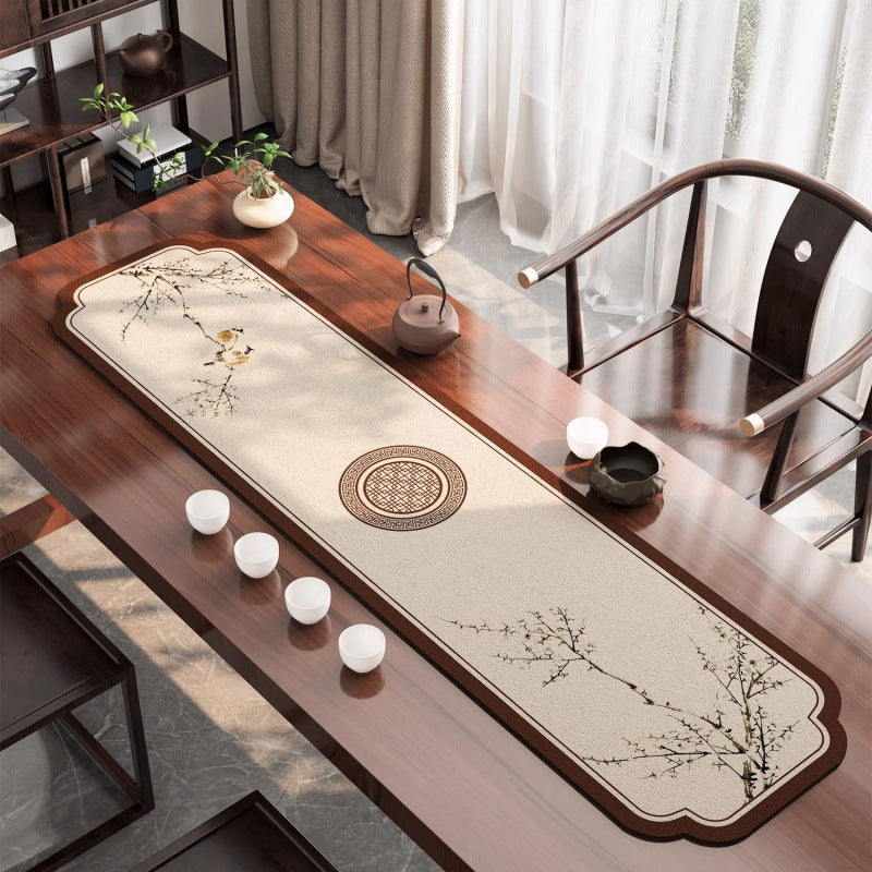 Chinese Style Cloth Absorbent Tea Table Runner