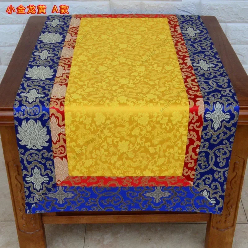 Tibetan Buddhism TableCloth High Quality Silk Satin Classical Home Religion Decorative Cover Buddhist Temple